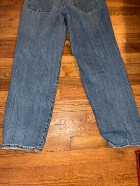 Old Navy Women's Medium Blue High-Rise Straight Jeans OG Loose